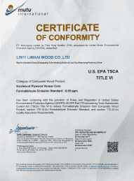 美国 EPA TSCA Title VI 认证证书